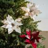 Decorative Flower Pick Artificial Poinsettia Poinsettia Tree Decoration  Holiday Home Decor