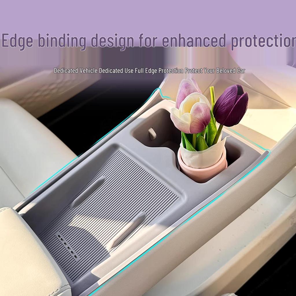 MG4 Center Console Silicone Anti-Slip Pad Set - Interior Car Accessories.