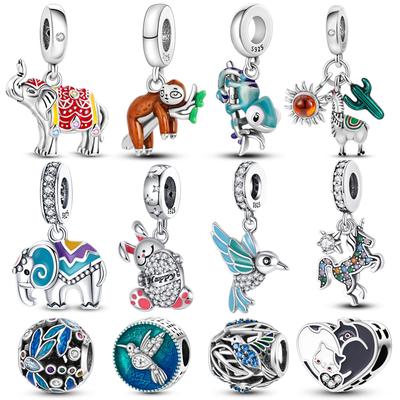 New In Copper Color Animal Series Beads Fit Pan Bracelet Diy Charm Pendant Woman Jewelry