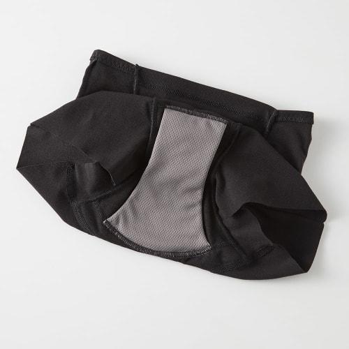 Gunze Piecclair School Innerwear Sanitary Shorts, 1/4 Length, Absorbent, Cut-Off Type, Cotton Blend, Girls, Black, Size 150