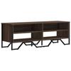 VidaXL TV Cabinet Brown Oak 122x34x41 Cm Engineered Wood, TV Stand, TV Buffet, Multimedia Cabinet, TV Bench, Furniture 848573