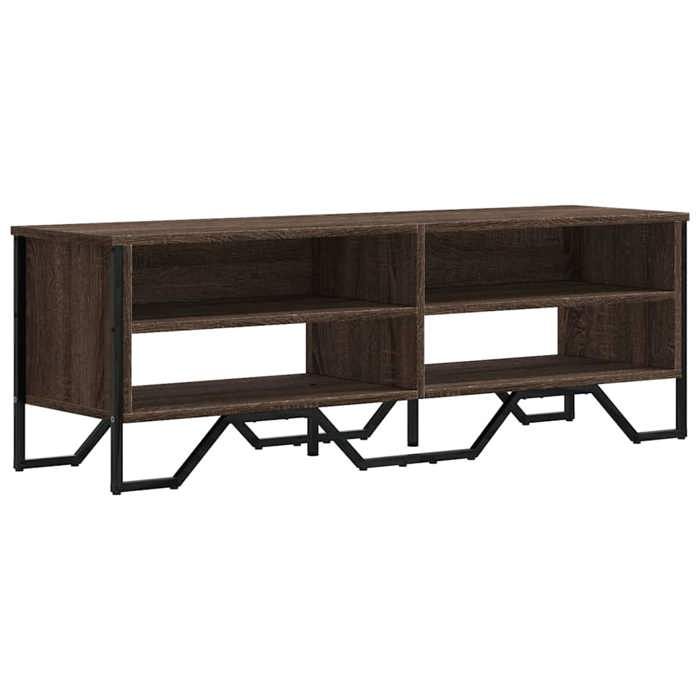 VidaXL TV Cabinet Brown Oak 122x34x41 Cm Engineered Wood, TV Stand, TV Buffet, Multimedia Cabinet, TV Bench, Furniture 848573