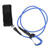 Freediving Lanyard Leash Diving Safety Rope Cable with Wristband Carabiner for Underwater SportsBlue