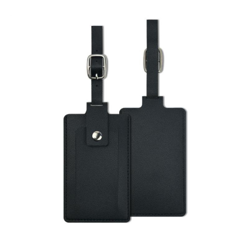 

Multicolor Pu Leather Boarding Pass To Protect Privacy Four-in-one Buckle Flip Leather Luggage Tag