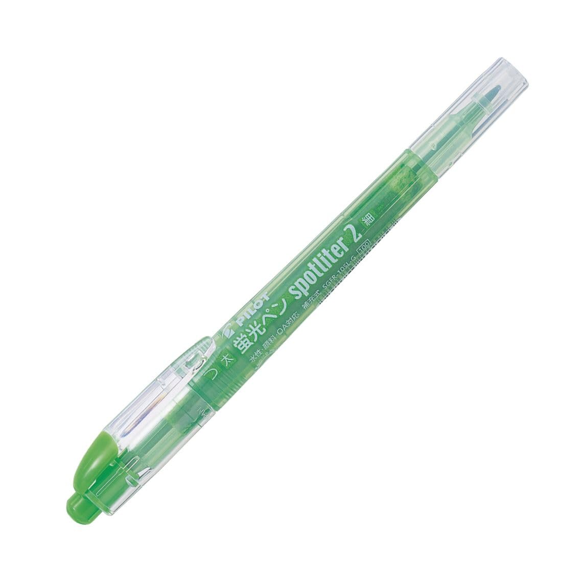 Pilot Spotlighter 2 Хайлайтер Тонкий и Широкий 10 SGFR1SSL10G Ручки, Наконечники, Зеленый, Ручки, зелёный