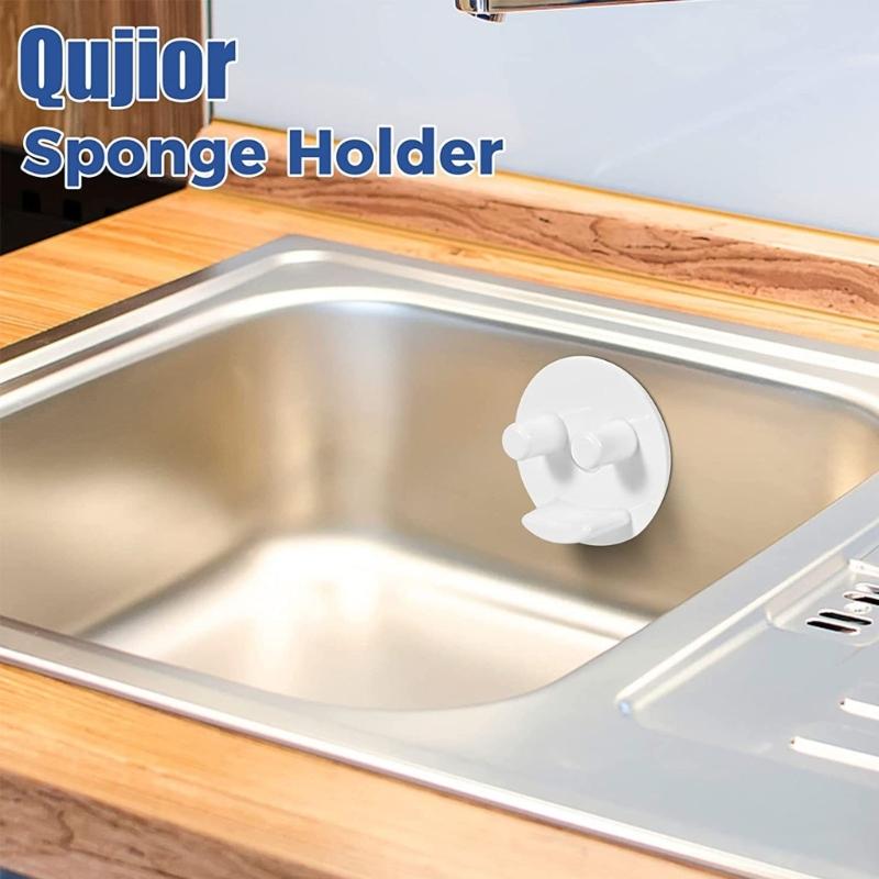 Suction Cup Sponge Holder Smiling Face Sponge Holders Bathroom Kitchen Sink  Holding Round Sponges Accessories