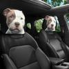 1/ Car Headrest Covers, Pit Bull Dog Print For Pet Lovers