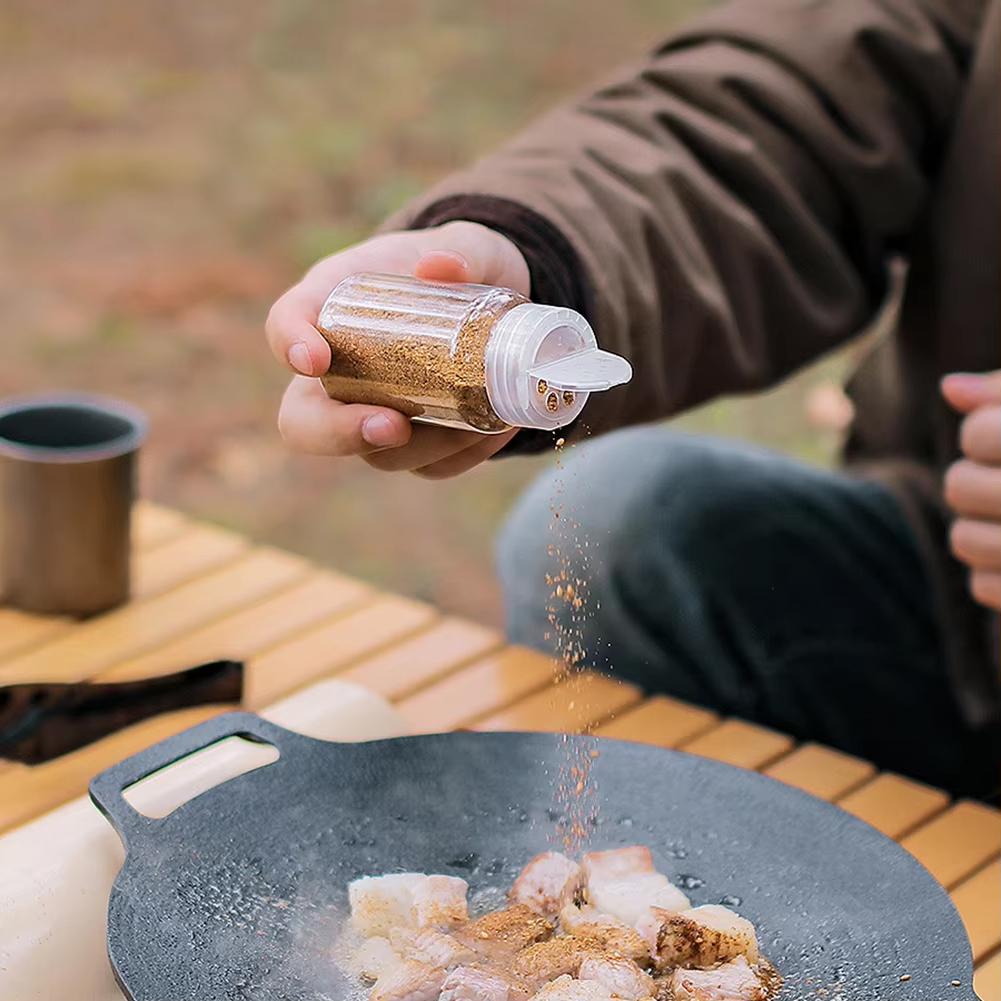Seasoning Bottle Set Storage Bag Portable BBQ Jar Spice Storage Bag Reusable Picnic Pouch Travel Camping Hiking Picnic Bag