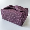 Large Furoshiki with Cherry Blossom and Hemp Leaf Made In Japan with Cotton Perfect for and Other Special Stylish Furoshiki Purple with Eggplant
