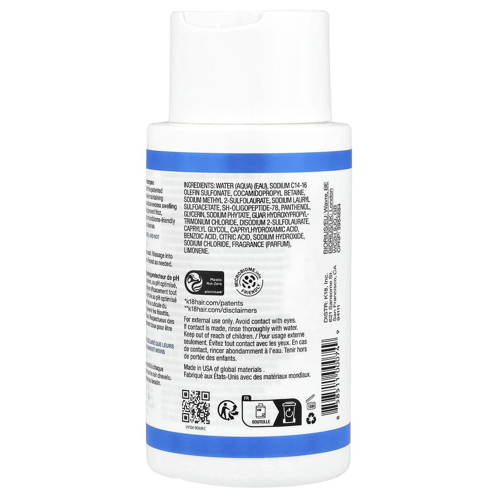 K18 Damage Shield pH Protection Shampoo, 250ml (8.5 fl oz)