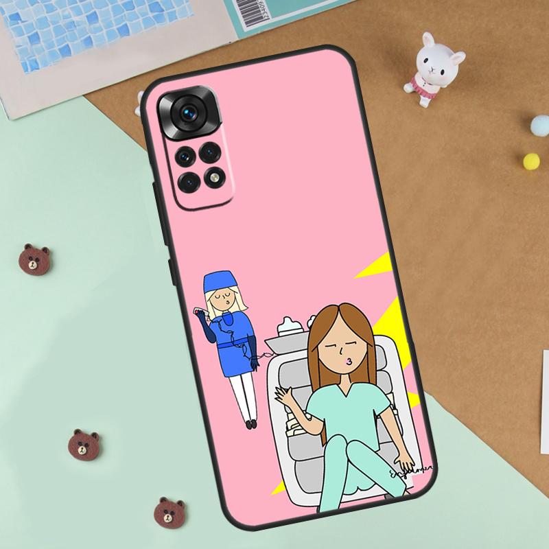 Krankenschwester Arzt Zahnarzt Hülle Für Xiaomi Redmi Note 14 13 12 9 10 11 Pro 10S 11S 12S Hülle Für Redmi 13C 10C 12C 14C