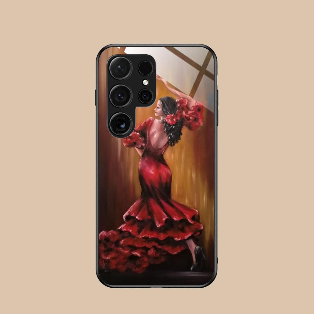 Abstract Oil Painting Phone Case for Samsung Galaxy S26 S25 S24 S23 S22 S21 S20 Note20 Plus FE Ultra Glass Protective Cover