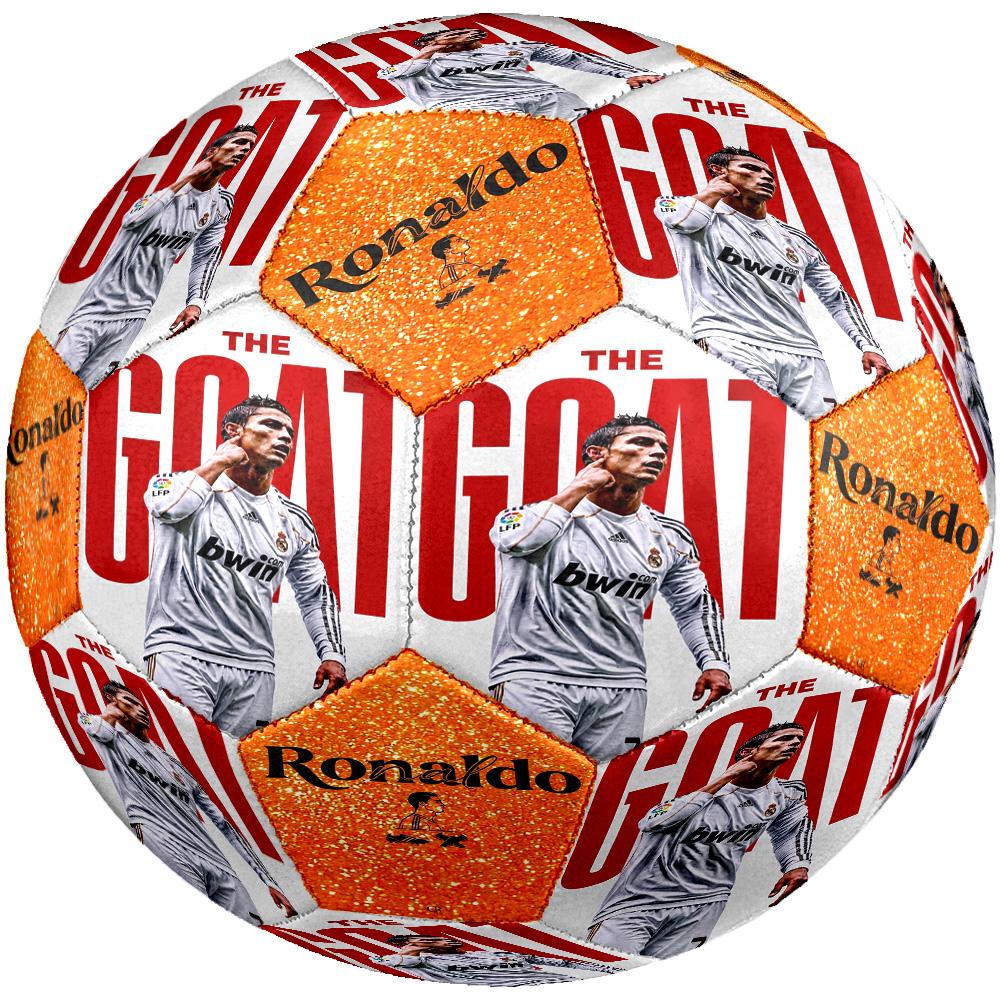 Ronaldo's Jersey Size 5 Football Machine-Stitched Indoor/Outdoor Training and Matches Perfect Commemorative Gift for Soccer Lovers