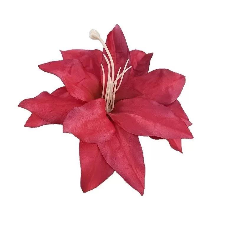 Retro and Ethereal Atmosphere Floral Hairpin for Women, Elegant New Chinese Style Side-parted Hair Accessory for Photography Headpiece