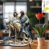 2D Flat Acrylic Christmas "Nativity Scene" Desktop Decoration, Saint Joseph, Mary, and Donkey, Suitable for Wall Decoration, Porch, Room, Villa, Accen