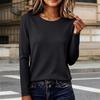 Women's Basic Round Neck Slim Fit Long Sleeve T-Shirt