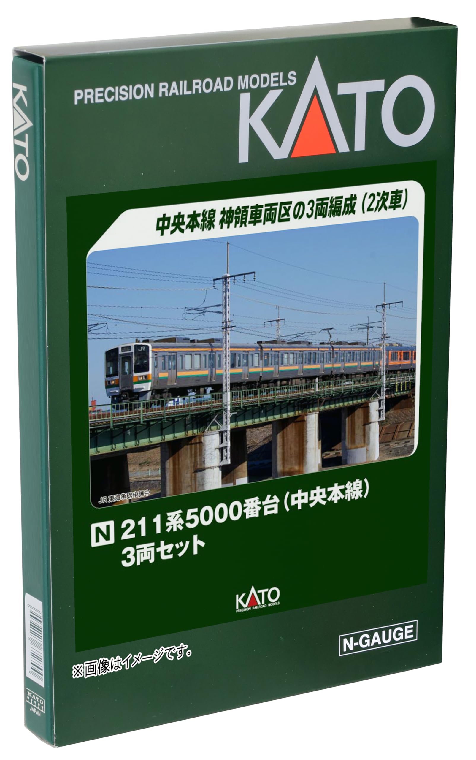 

KATO N gauge серия 211 5000-я серия линия Тюо набор из 3 вагонов 10-1860 модель поезда