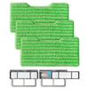 6 Pieces Reusable Dust Mop Pad Set Multiple Brand Compatible Durable Polyester Cotton Blend
