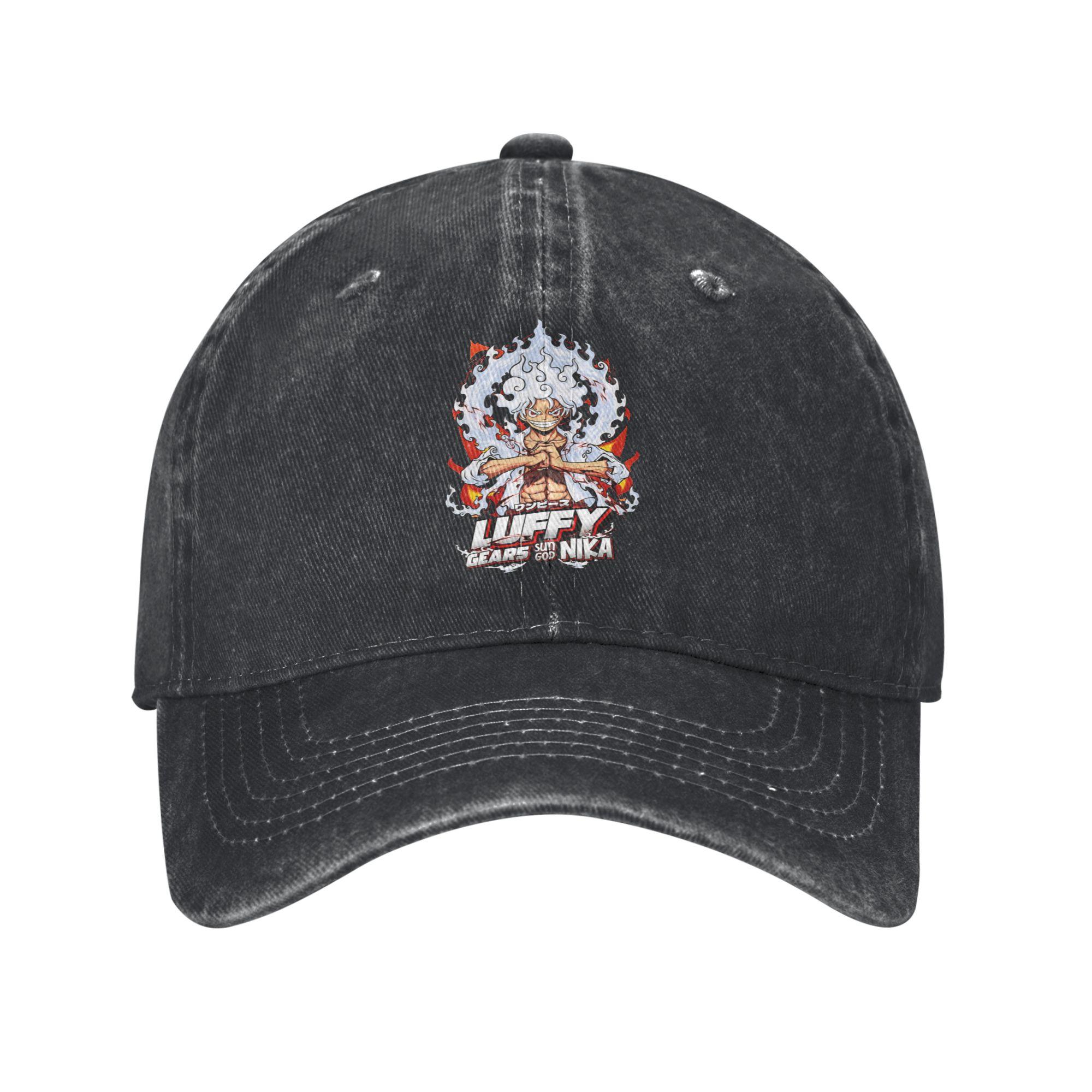 One Piece Luffy Gear Sun God Nika Monkey D Luffy Baseball Caps Peaked Cap Luffy Sun Shade Hats for Unisex One Size