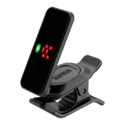 KORG Clip Tuner Pitchclip 2 Pitch Clip Compatible with Hours Continuous Operation Guitar/Bass Multi-String Guitar/Multi-String Bass/Drop D/Lefty/24