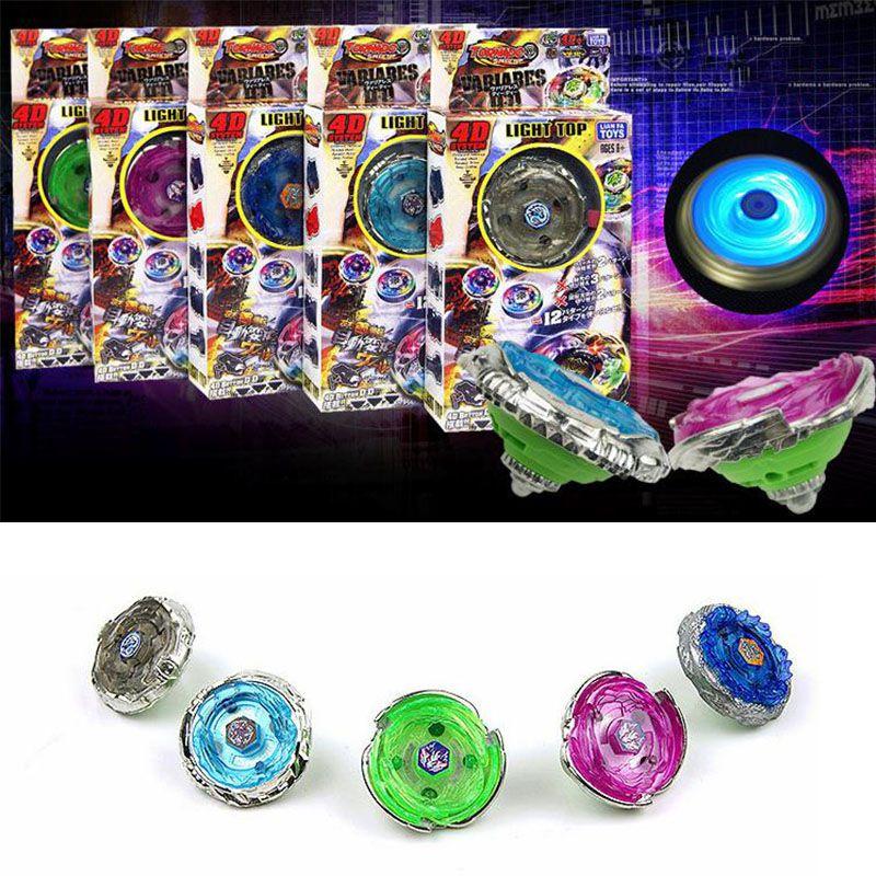 Vibrant 4d/6d Metal Fusion Masters Beyblade With Illuminating Led Light Top