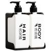 Bathroom Hotel Double Soap Dispenser Bottles Shower Shampoo Liquid Soap Dispenser