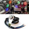 Motorcycle LED Switch ON+OFF Handlebar Mount Aluminum Alloy Waterproof 12V Fog Light Lamps Motorbike Horn Push Button Switch