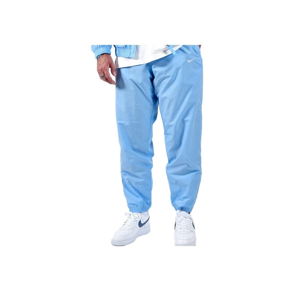 Nike Swoosh Embroidered Vintage Nylon Track Pants Men Bottoms Light-Blue CD6544-436