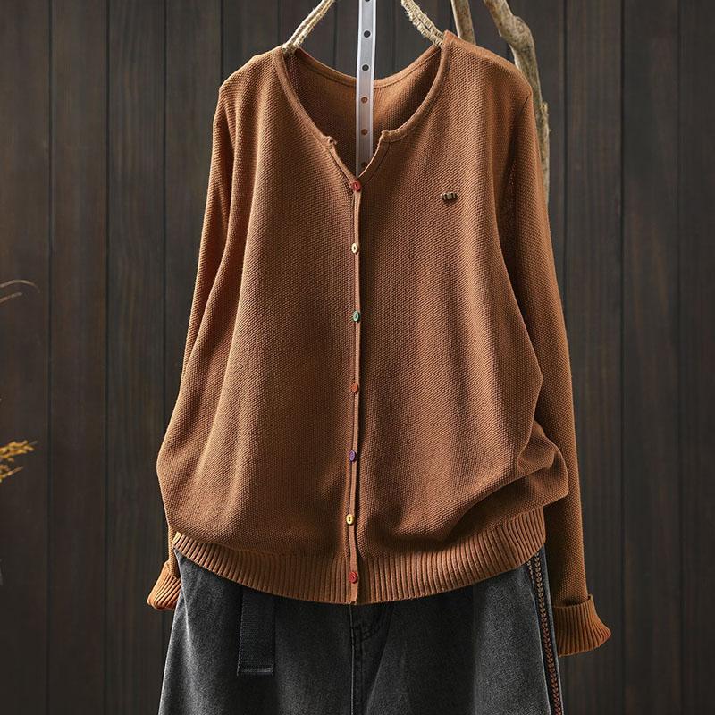Sweaters Coat Cardigan for Women Autumn Winter Large Size Vintage Loose  Knit Cardigan Fit Flattering Sweaters Jacket