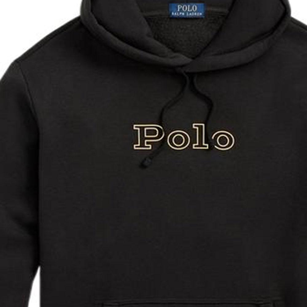 Polo Ralph Lauren FW22 Holiday Collection Logo Fleece Hoodie Herren Hoodies Schwarz MNPOKNI16822456