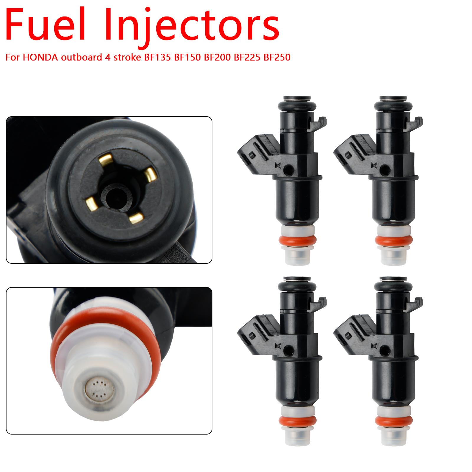 

4 шт. 16450-ZY6-003 Топливные форсунки для Honda 115 л.с. 135 л.с. 150 л.с. BF200 BF225 BF250