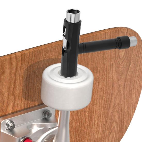 Skateboard-Schraubenschlüssel, multifunktionaler T-Typ L-Typ-Sechskantschraubendreher, robust, tragbar, für Kinder, Skate-Werkzeuge, Skateboard-Longboard-Zubehör