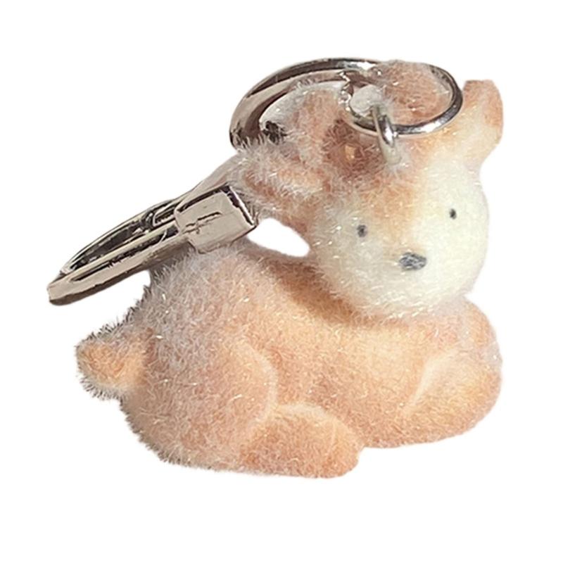 Lovely Adorable Alpacas Keychain Portable Resin Designs Decoration for Animal Lovers and Accessory Enthusiasts