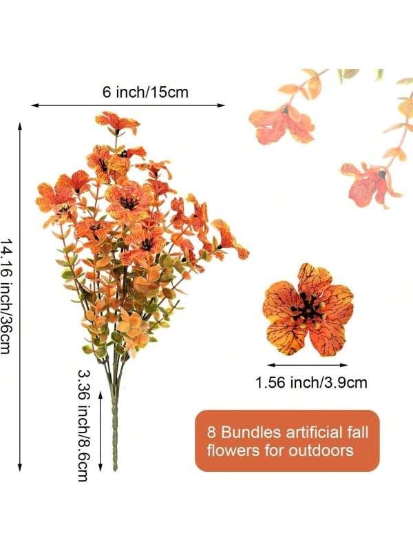 Artificial Plastic Cherry Flowers Silk Daisy Christmas Decorations Vase for Home Garden Party Wedding Fake Eucalyptus Plants