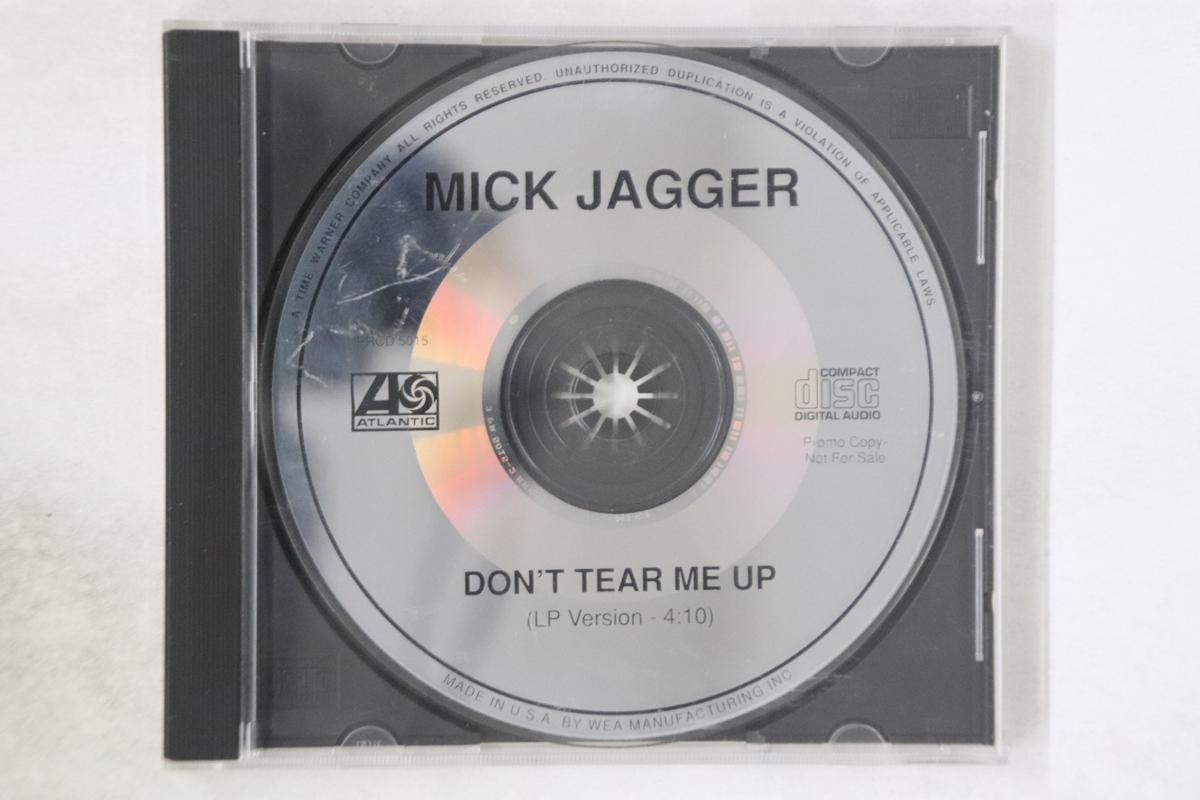 

CD MICK JAGGER - Dont Tear Me Up PRCD5015PROMO ATLANTIC 1993 US Rock Used