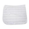 White Cotton Sweat-Wicking Breathable Saddle Pad for Equestrian Dressage, Show Jumping & Competition - Shock Absorbing All-Purpose Design