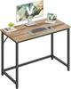 Computerbureau, Kantoorbureau, 100 x 50 x 76 cm, voor Studeren, Slaapkamer, Woonkamer, Kameelbruin en Inktzwart
