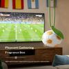 Football Shaped Hanging Air Freshener Long Lasting Fresh Scent Lovely Creative Design for Car Bedroom Bathroom Kids Gift