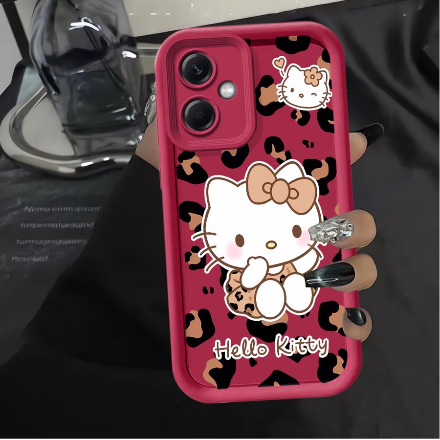 Hello Kitty Leopard Print Pattern Case for Xiaomi Redmi Note 14 Pro Plus 9s 10S 11 12 12S 10 11S Note 13 Phone Cover