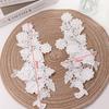 Mesh Embroidery Sew on Patches Handmade DIY Embroidery Cloth Stickers  Evening Gown