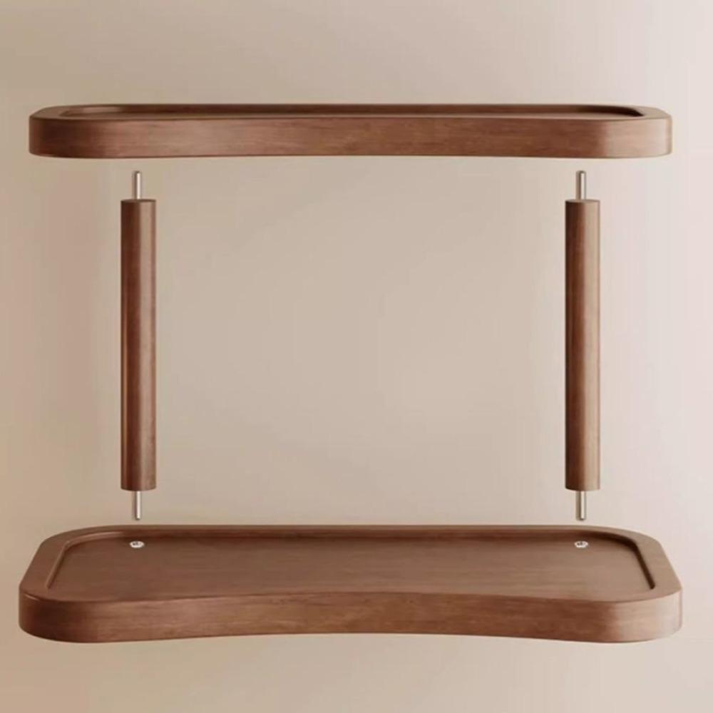 Wooden Desktop Storage Rack Minimalist Spice Jar Storage Holder Display Rack  Jewelry Storage