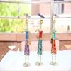 Set of 3 Handmade Metal Fashion Dolls with Umbrella Decorative Home Decor Showpieces