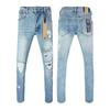 STREETRICH Nejvyšší kvalita Džíny Muži Ženy Móda Křížový Trend Retro Trend Malování Nízký Pas Strečové Skinny Roztrhané Ošoupané Kalhoty