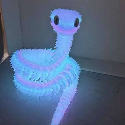 3D Printed Gem Snake Crystal Toy 45CM Rotatable Articulated Colorful Animal Gift for Children Perfect Birthday Present