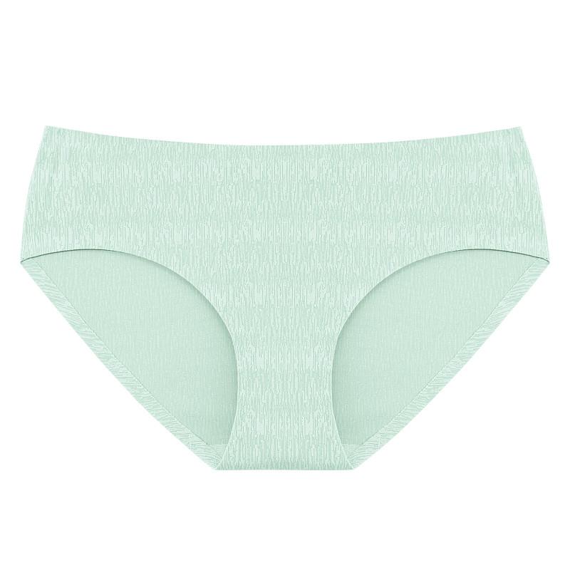 

Женское бесшовное нижнее белье FINETOO, сексуальное, с низкой талией, шелковое, дышащее нижнее белье XL светло-зеленый