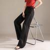 RAIN.CUN Women's Tencel-Linen Blend High-Waist Wide-Leg Pants