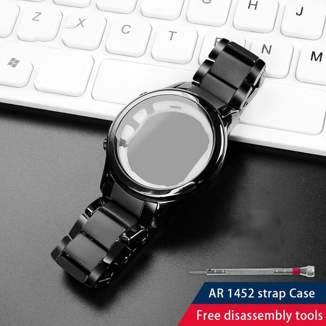 

Високоякісний керамічний ремінець+корпус для годинника Armani серій AR1507 AR1509 AR1451 AR1452 AR1400 AR1410 аксесуари для годинника Чоловічий Браслет