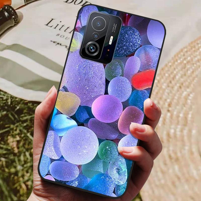 Für Xiaomi 11T Pro Hülle Für Xiaomi mi 11T Pro Hüllen Stoßfestes Silikon Weiches TPU Handy Rückseite Abdeckung Für Xiaomi 11T Pro Fundas