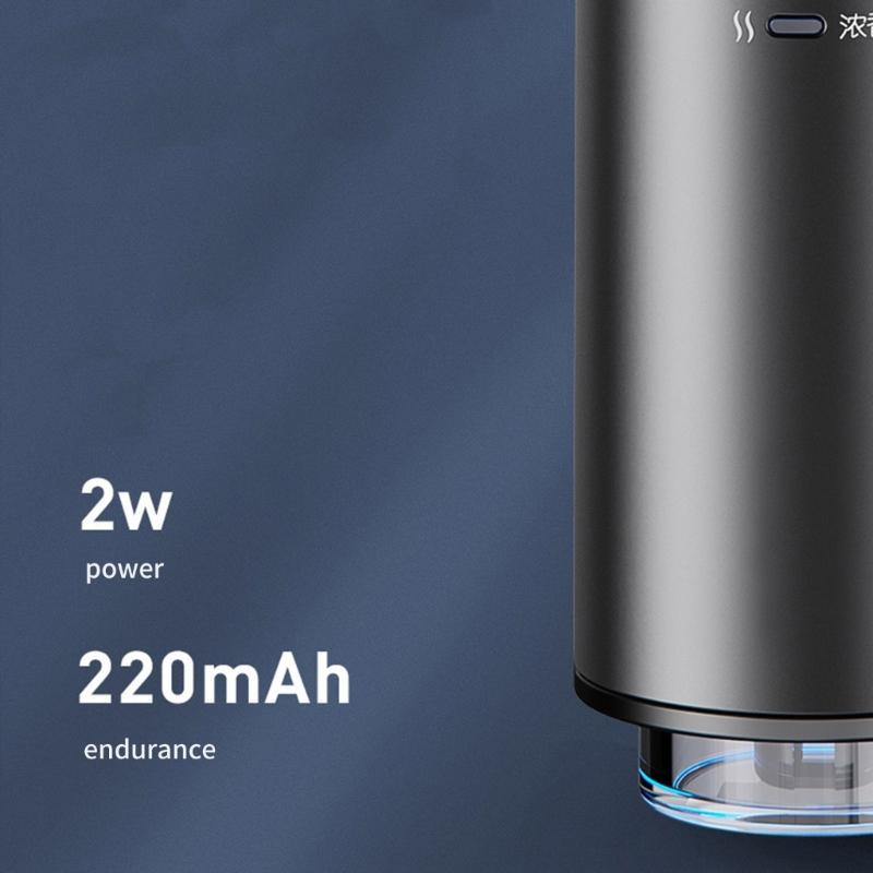 Profumatore Automatico per Auto Controllo Fragranze Alluminio Ricaricabile USB Supporto per Bocchetta dell'Aria Rimuovi Odori