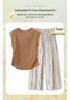 2026 Summer Casual Loose Two-Piece Set: Short Sleeve Top & Pants for Middle-Aged and Elderly Women